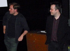 Chris Notarile (left) and Clive Young at AFA